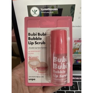 Tẩy tế bào chết môi sủi bọt bubi bubi lip by unpa
