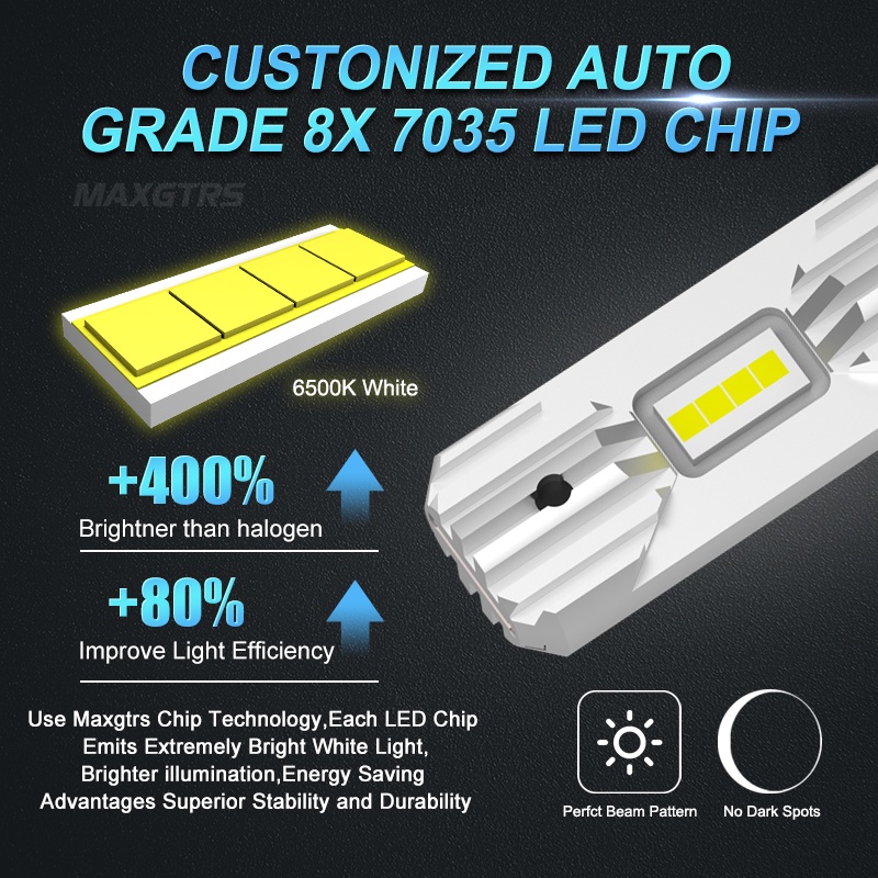 Set 2 Đèn led H1 60w DC 10V-18V 6500K / 4300K Ánh Sáng Trắng Dành Cho Ô Tô