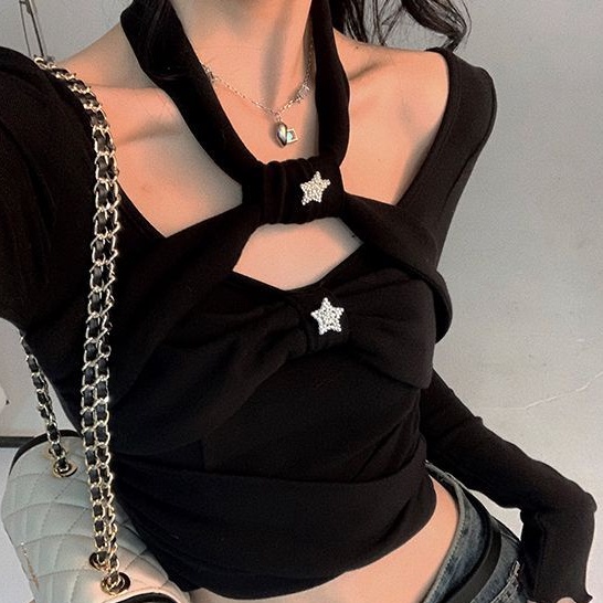 Áo Thun Tay Dài Hở Vai Phong Cách Mới Dành Cho Nữ