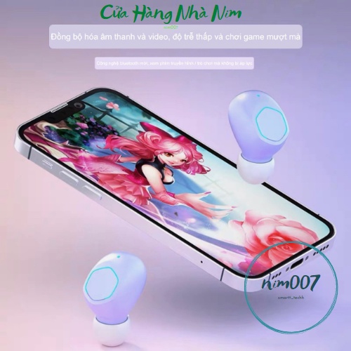 Tai Nghe Nhét Tai Không Dây M21 Bluetooth 5.3 TWS Chống Ồn Cảm Biến Lực Cùng Model BASEUS WM02