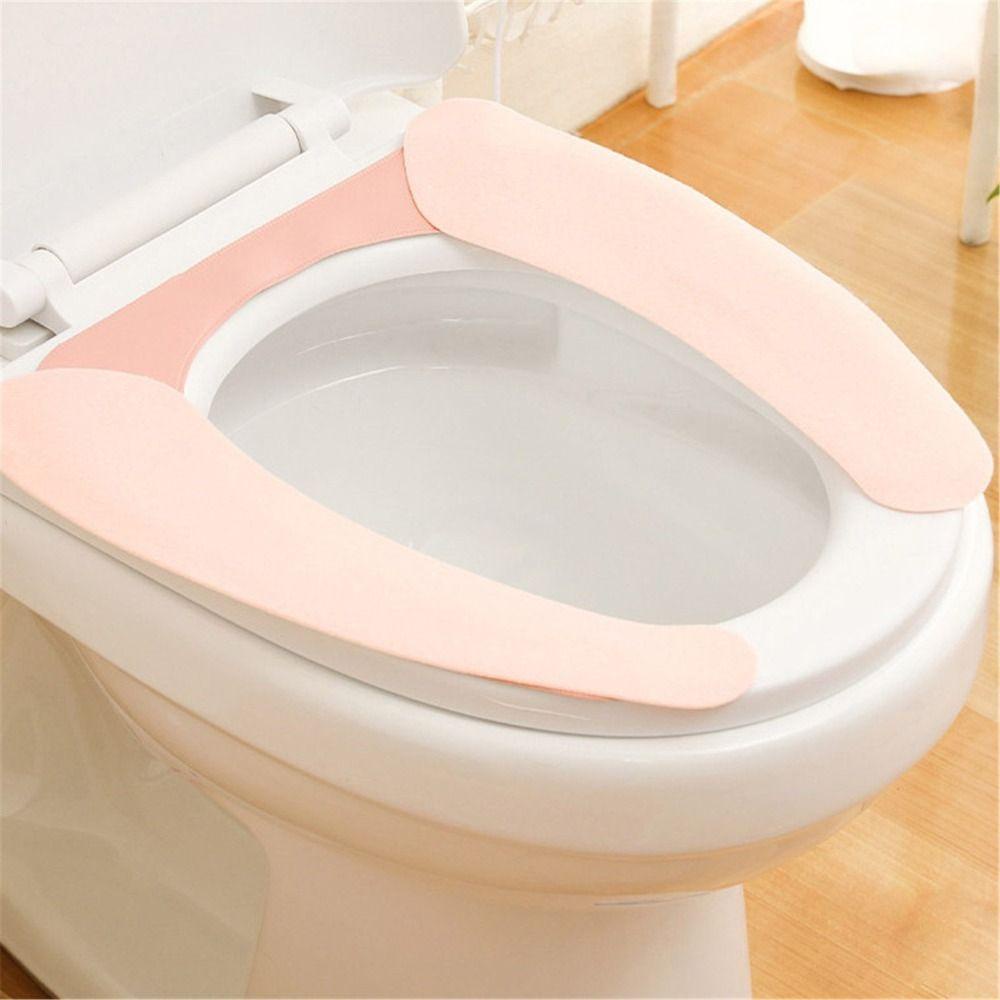 Vỏ Bọc Đệm Sưởi Ấm Mùa Đông Bằng Vải Bông Cho Bệ Ngồi Bồn Cầu