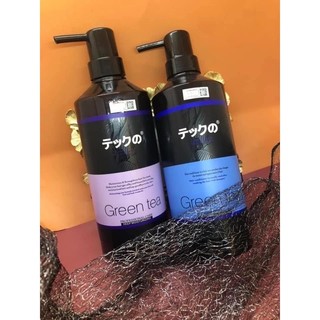 Dầu gội xả Meiki Green tea Nhật Bản Dưỡng sâu,chống nhờn,chống gàu 780ml*2