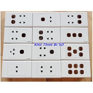 Ổ cắm - Ổ Tivi, Ổ Mạng lan, Ổ Điện thoại với Mặt lỗ công tắc tròn SINO Vanlock - S18 Chính hãng
