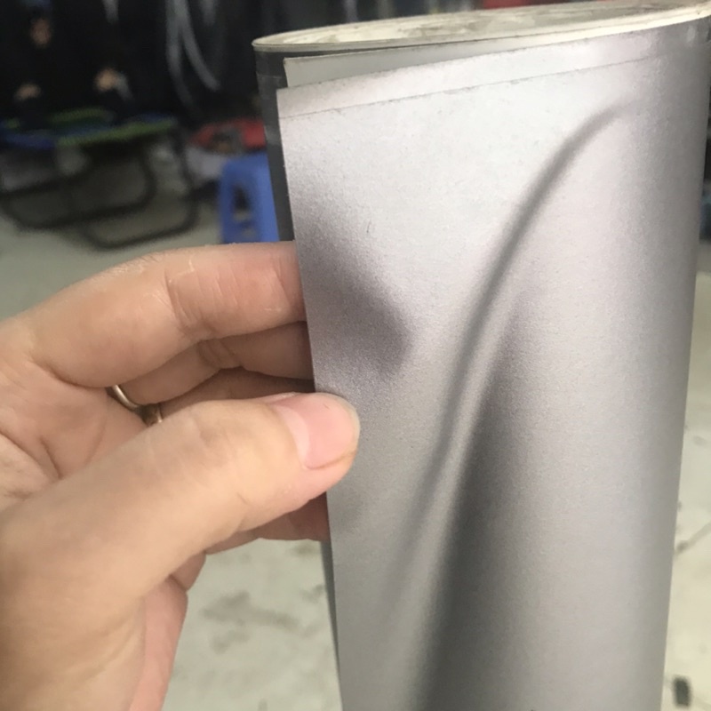 Giấy decal dán xe máy ô tô,decal 3lớp màu ghi bạc nhám dán dổi màu ,chống xước trang trí xe