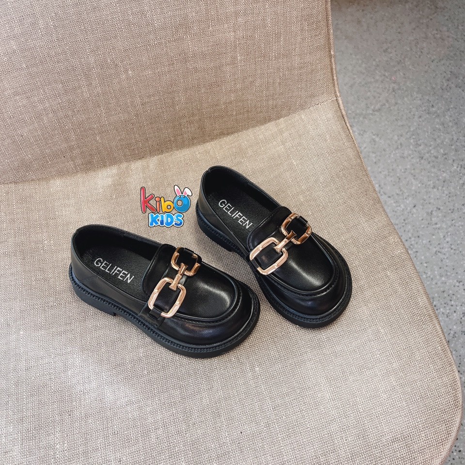 Giày Da Đế Mềm Phong Cách Retro xinh sắn cho Bé TAY106