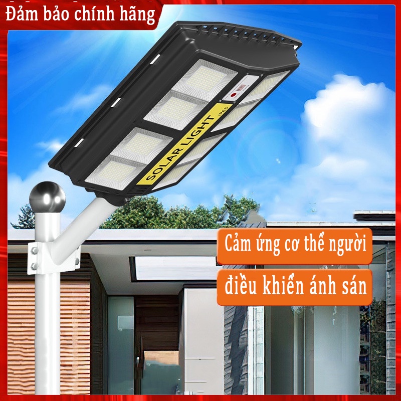 Đèn Năng Lượng Mặt Trời ，Đèn LED Năng Lượng Mặt Trời Tấm Pin Liền Thể ,Công Xuất Cao 200W, 300W, Cảm Biến Chuyển Động Th