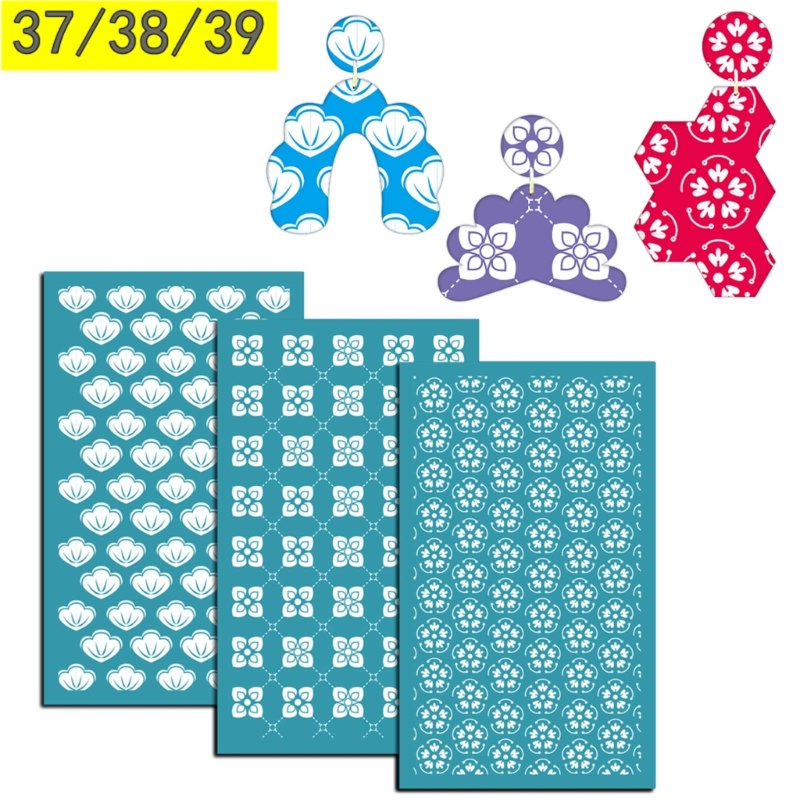 Khuôn Lụa Hình Lá Dùng Làm Bông Tai DIY