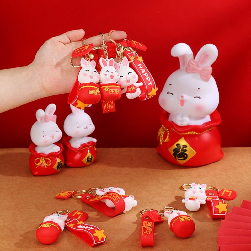 Ống Heo Tiết Kiệm Hình Thỏ Năm Mới 2023 Phong Cách Trung Hoa