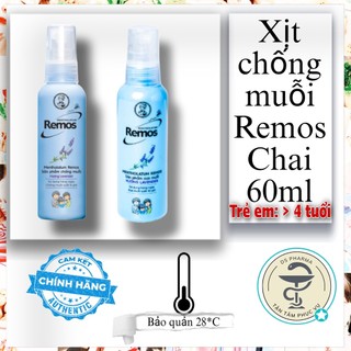 Xịt Chống Muỗi Remos Chai 60ml