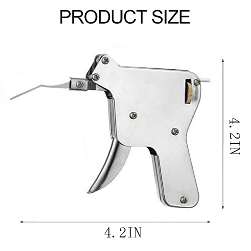 Bộ dụng cụ cửa 6PCS với đầu lò xo chắc chắn và bộ chìa khóa Chuck Bộ chọn khóa Công cụ sửa chữa chọn cho chuyên gia và người mới bắt đầu