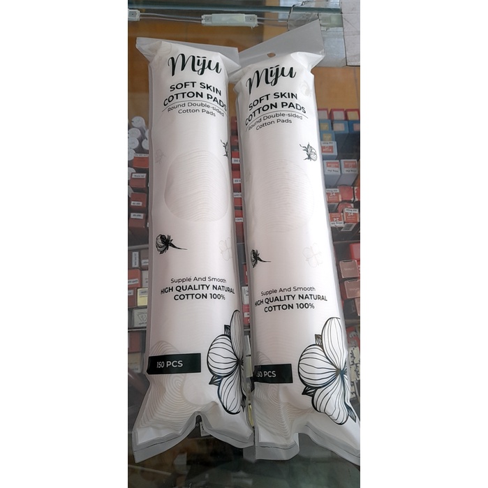 Combo 3 Bông Tẩy Trang Miju Cotton 150 miếng hàn quốc
