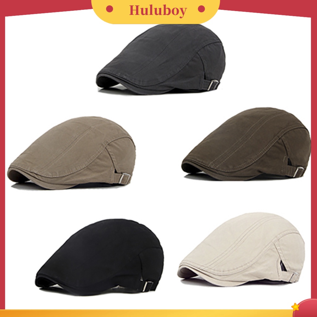 Mũ Beret Vải Cotton Màu Sắc Cổ Điển Thời Trang Cho Nam