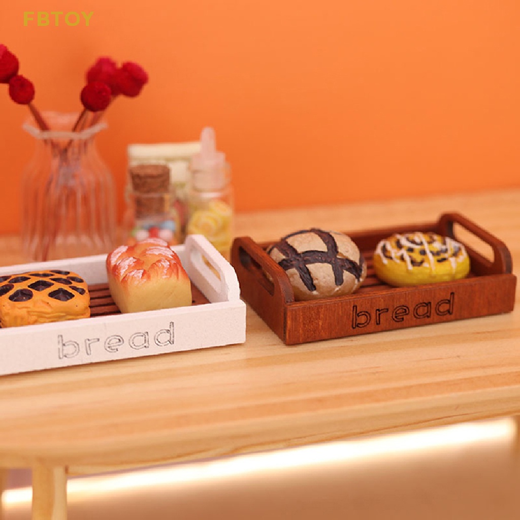 Mô Hình Giỏ Bánh Mì Mini Tỉ Lệ 1: 12 Trang Trí Nhà Cửa