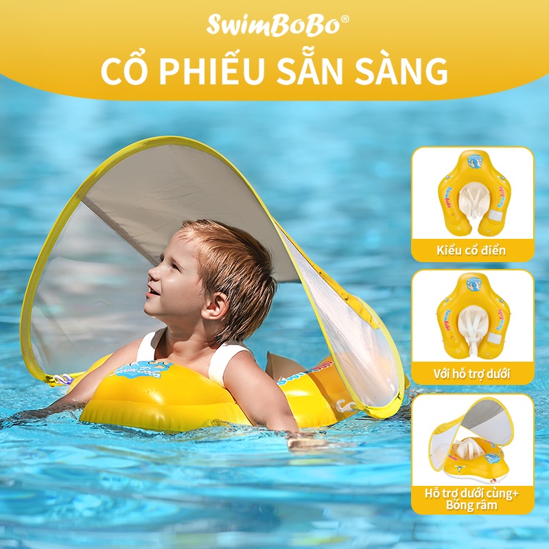Phao Bơi Bơm Hơi Chống Nắng Tiện Dụng Cho Bé
