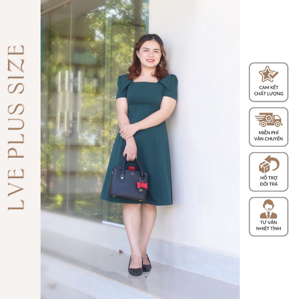 Đầm nữ trung niên cho mẹ thiết kế cao cấp bigsize 55-100 kg ( ảnh shop tự chụp)