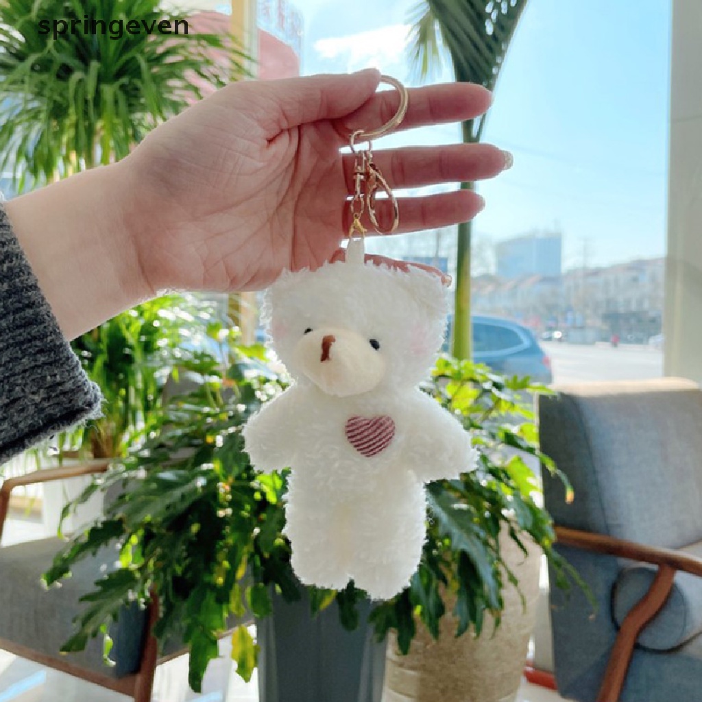 1 Móc Khóa Hình Gấu Nhồi Bông Mềm Mại Dễ Thương