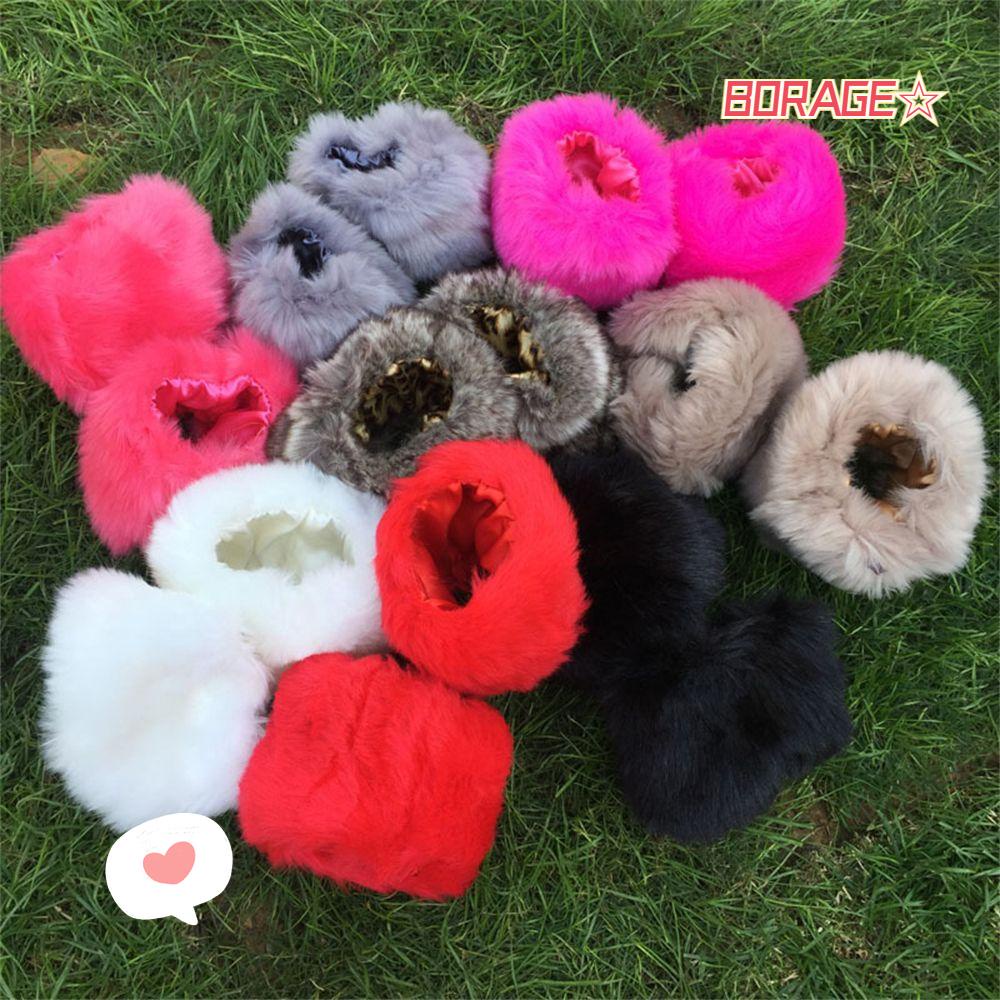 Borag Găng Tay Giả Lông Thú Giữ Ấm Cổ Tay Thời Trang Cho Nữ