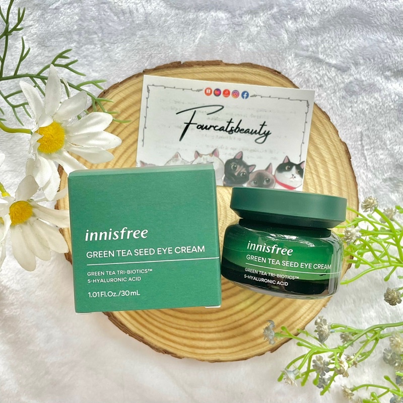 Kem Dưỡng Trắng Làm Mờ Nếp Nhăn, Quầng Thâm Quanh Vùng Mắt The Green Tea Seed Eye Cream 30ml