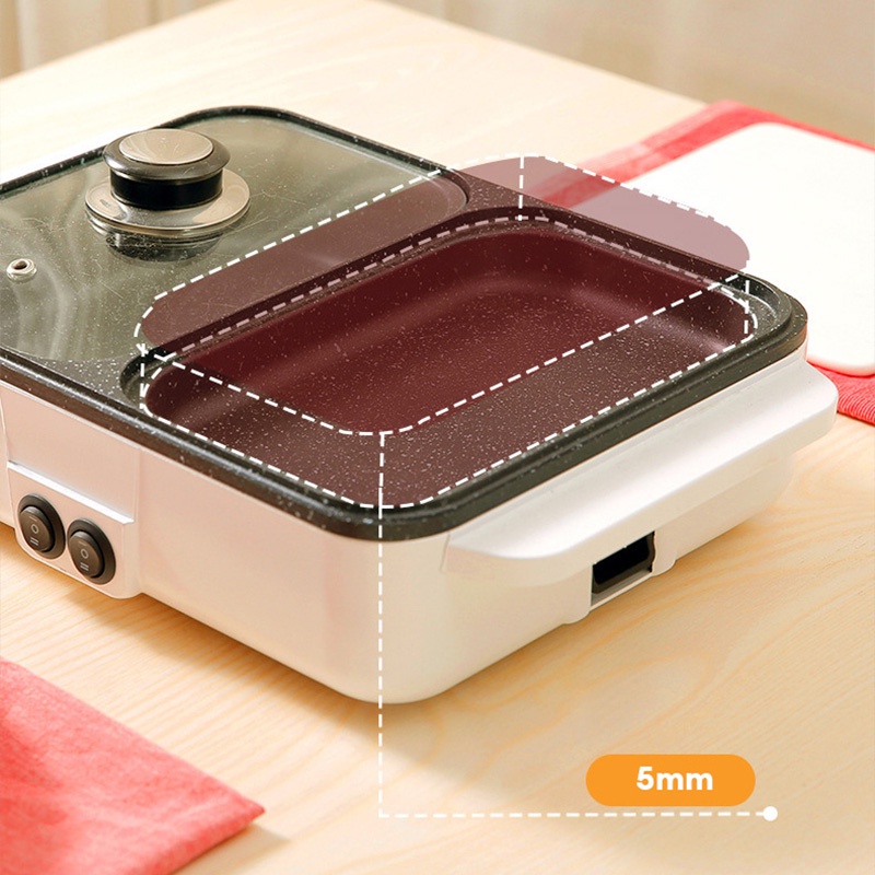 Nồi mini KAIMEIDI nấu lẩu chiên rán đa năng cho sinh viên ký túc xá