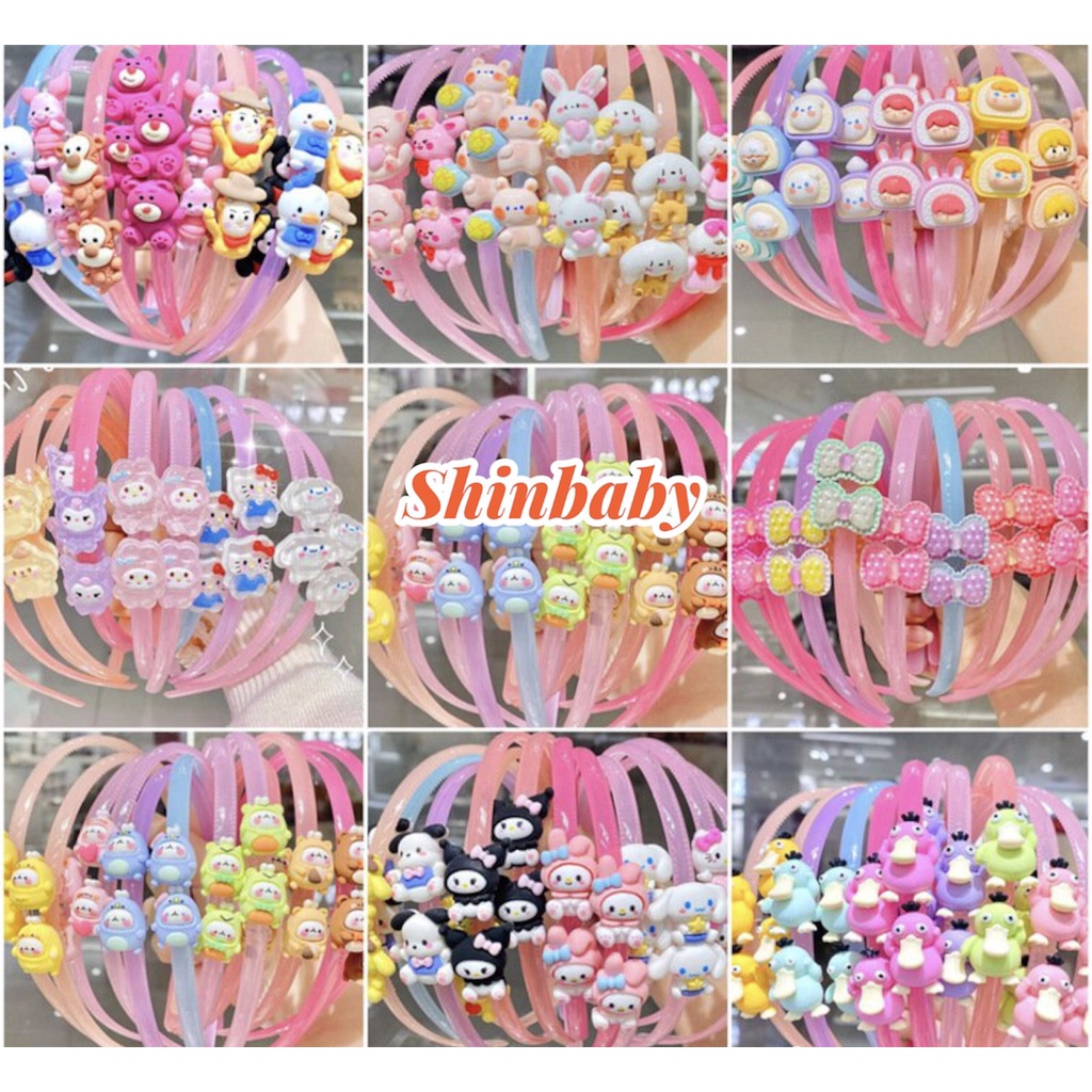 Bờm tóc băng đô cài tóc siêu cute nhiều hình dễ thương cho bé gái