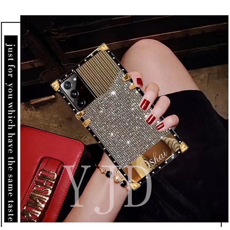 Ốp Điện Thoại Vuông Chống Sốc Có Ba Lớp Đèn Flash Cho Samsung Note 20 Ultra Note 20 +