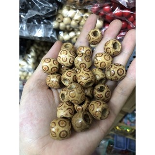 Hạt gỗ in hoạ tiết size 12mm,16mm