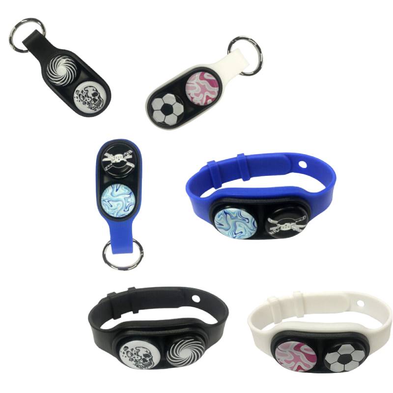 Pop Đồ Chơi Vòng Đeo Tay Nam Châm Bằng Nhựa silicone Và Kim Loại Dành Cho Trẻ Em