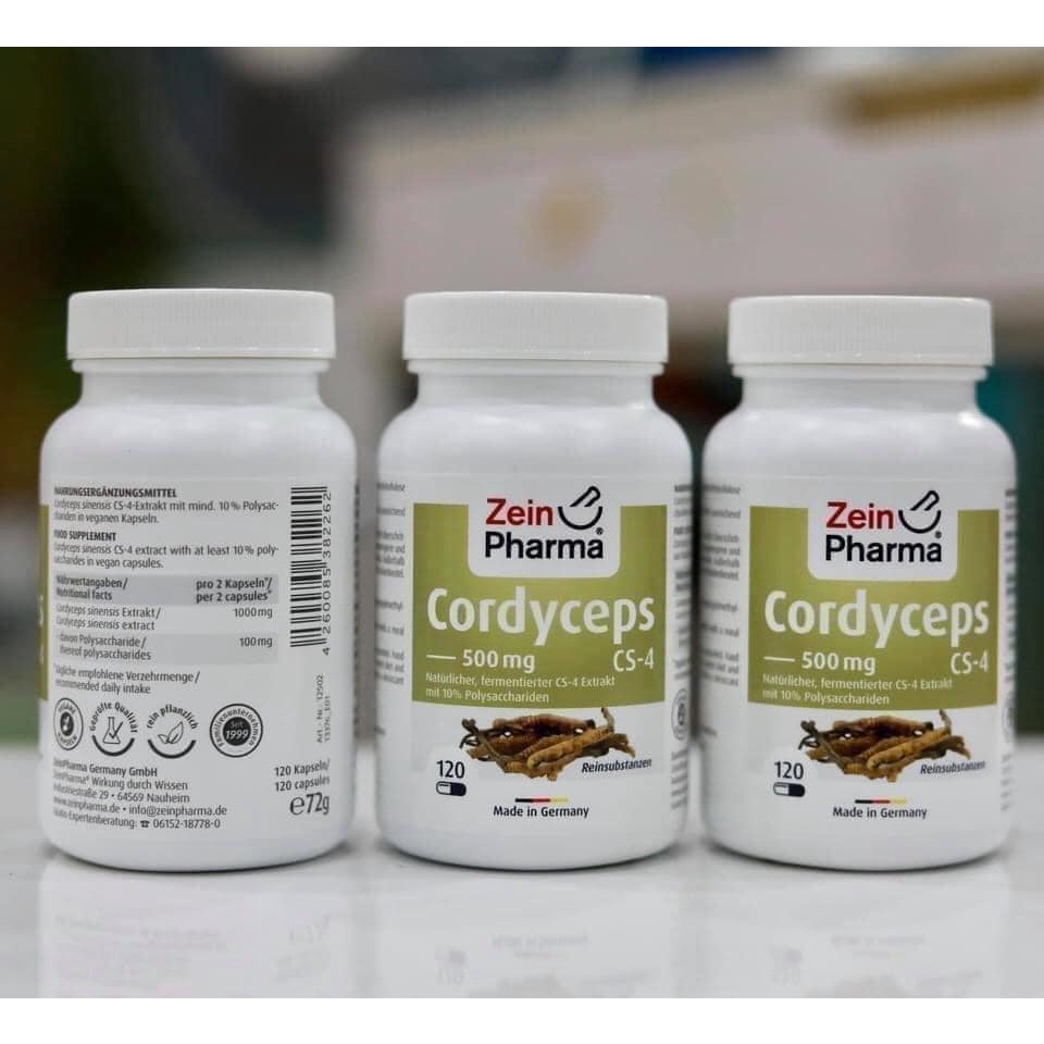 Đông trùng hạ thảo của Đức Cordyceps Cs - Hãng Zein Pharma -  Made in Germany