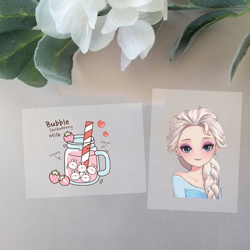 Miếng Dán Ủi Quần Áo In Hình Elsa