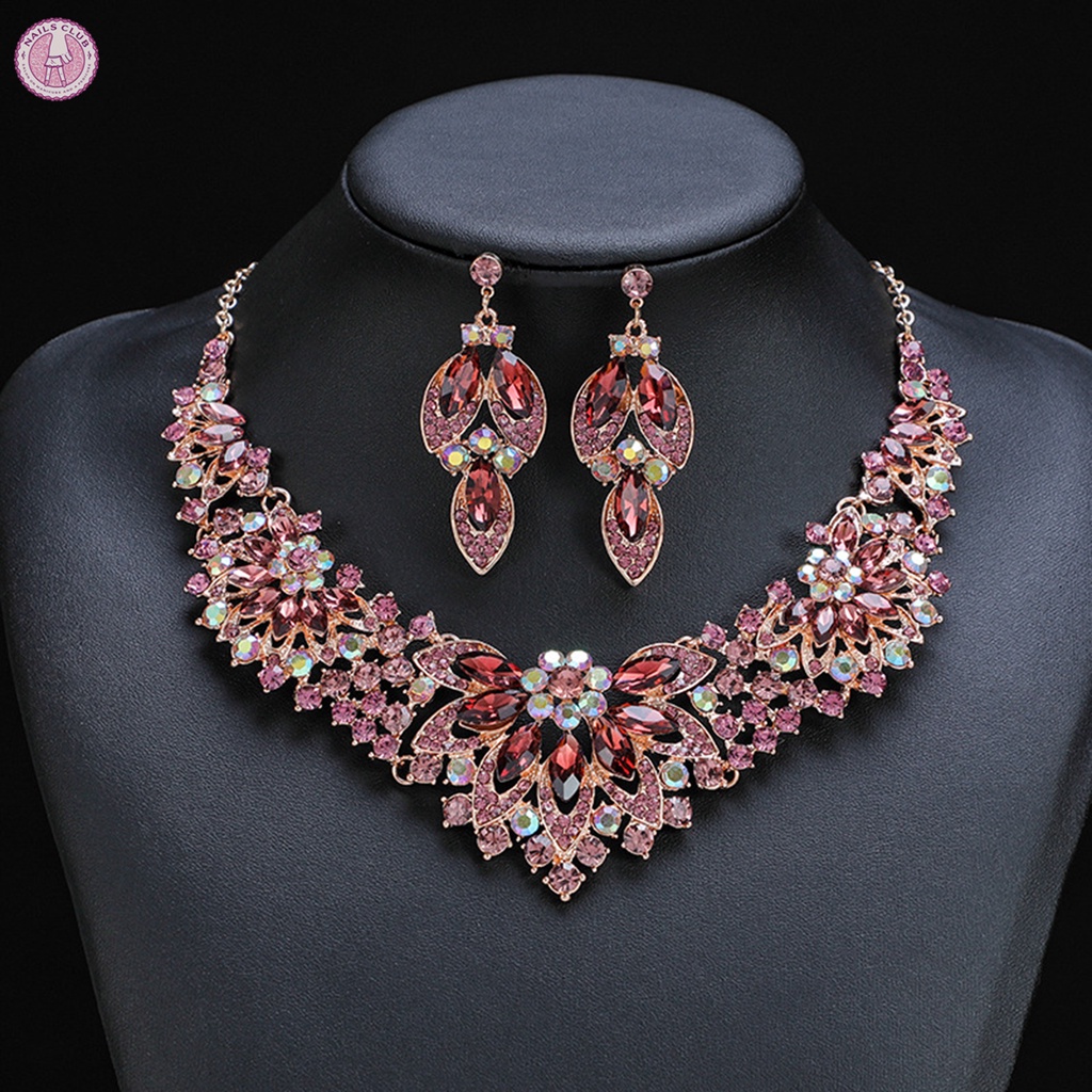 Bộ Trang Sức Hoa Lá Bằng Hợp Kim Cao Cấp Thoải Mái Cho Mẹ Và Bé