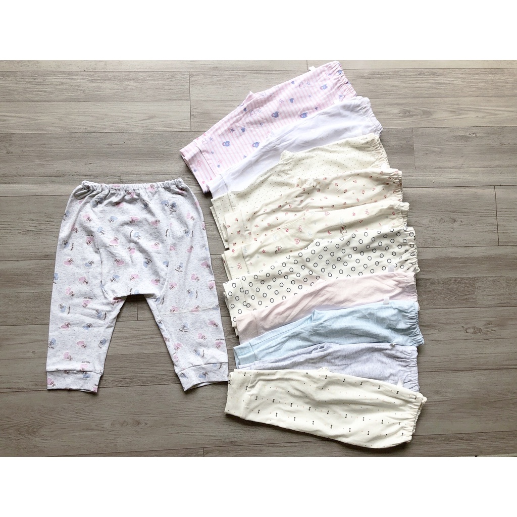 Quần chục cotton dài cho bé gái, bé trai 10-12kg, hàng xuất Hàn