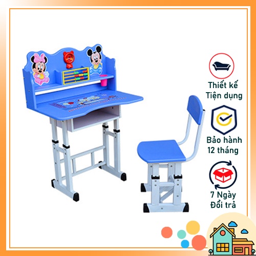 (FREESHIP)Bộ Bàn Học Thông Minh Cho Bé Chống Gù,Bàn Học Sinh Tiểu Học Gỗ Có Giá Sách Có Thể Điều Chỉnh Cao Thấp