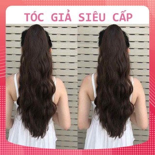 [HÀNG CAO CẤP] NGOẶM TÓC GIẨ XOĂN SÓNG XÙ DÀI 60CM SIÊU DÀY DẶN