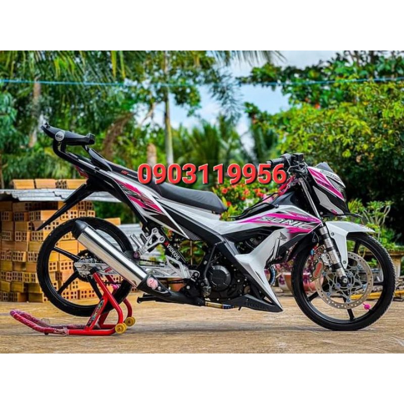 tem rời sonic 150 trắng hồng