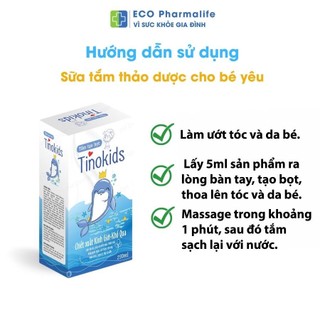 Tắm tạo bọt Tinokids cho bé