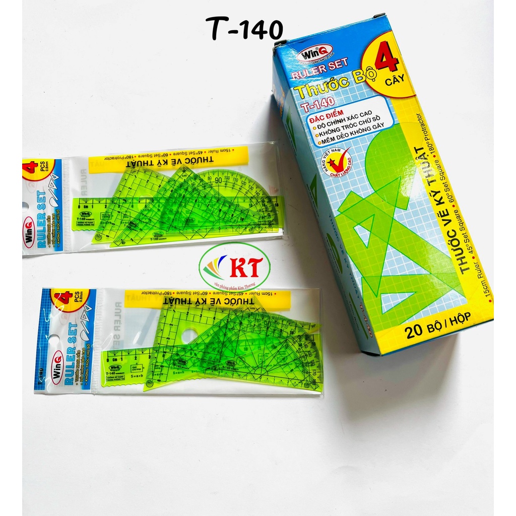 Bộ thước nhựa dẻo trong T-140