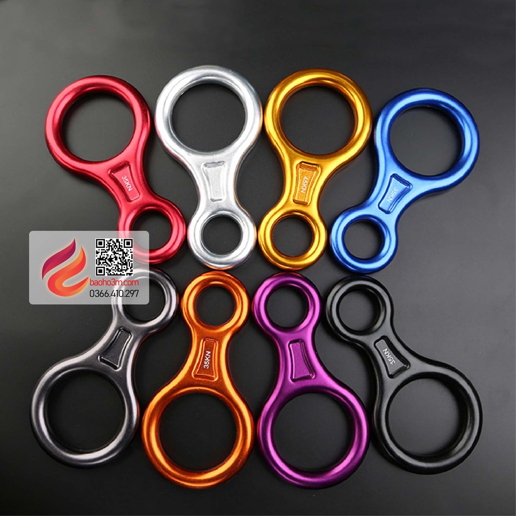 Móc khóa số 8- móc hãm dây số 8-móc hãm dây leo núi, cứu hộ