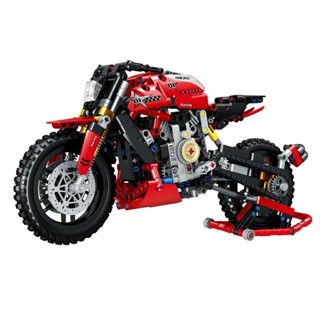  Có Sẵn   đồ chơi Lắp ráp mô hình Technic QL1258 SIÊU XE MOTO Ducati monster 1200 màu đỏ 