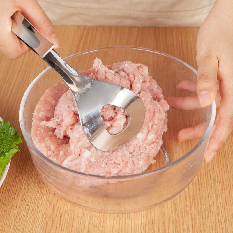 Thìa Muỗng Inox Làm Thịt Viên , Chả Viên Siêu Tiện Lợi Chất Liệu Inox Không Gỉ 88356