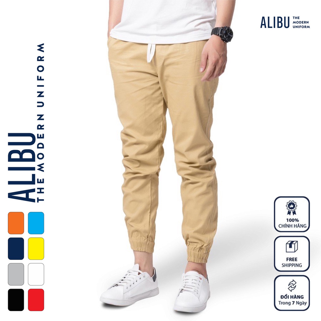 Quần jogger nam chất kaki hoạt tính chống xù dáng ôm thể thao phong cách híp hóp - ALIBU