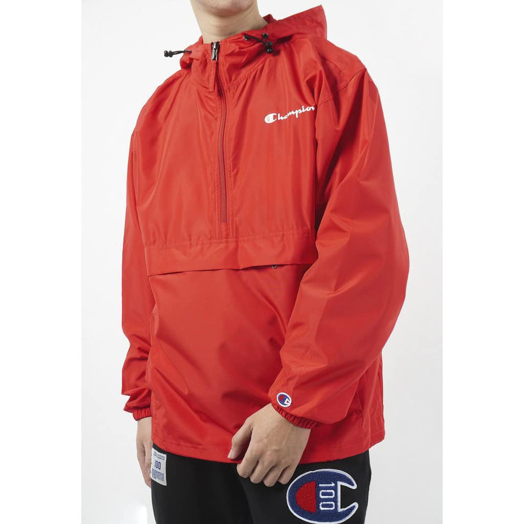 Áo Gió Half Zip Champion, Chất Polyster siêu Dày Dặn Unisex Nam/Nữ