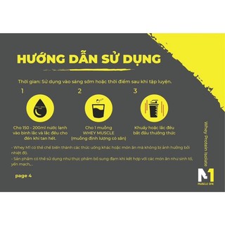 Combo 2 Sữa Tăng Cơ Whey Protein M1 + Quà Tặng Bình Nước