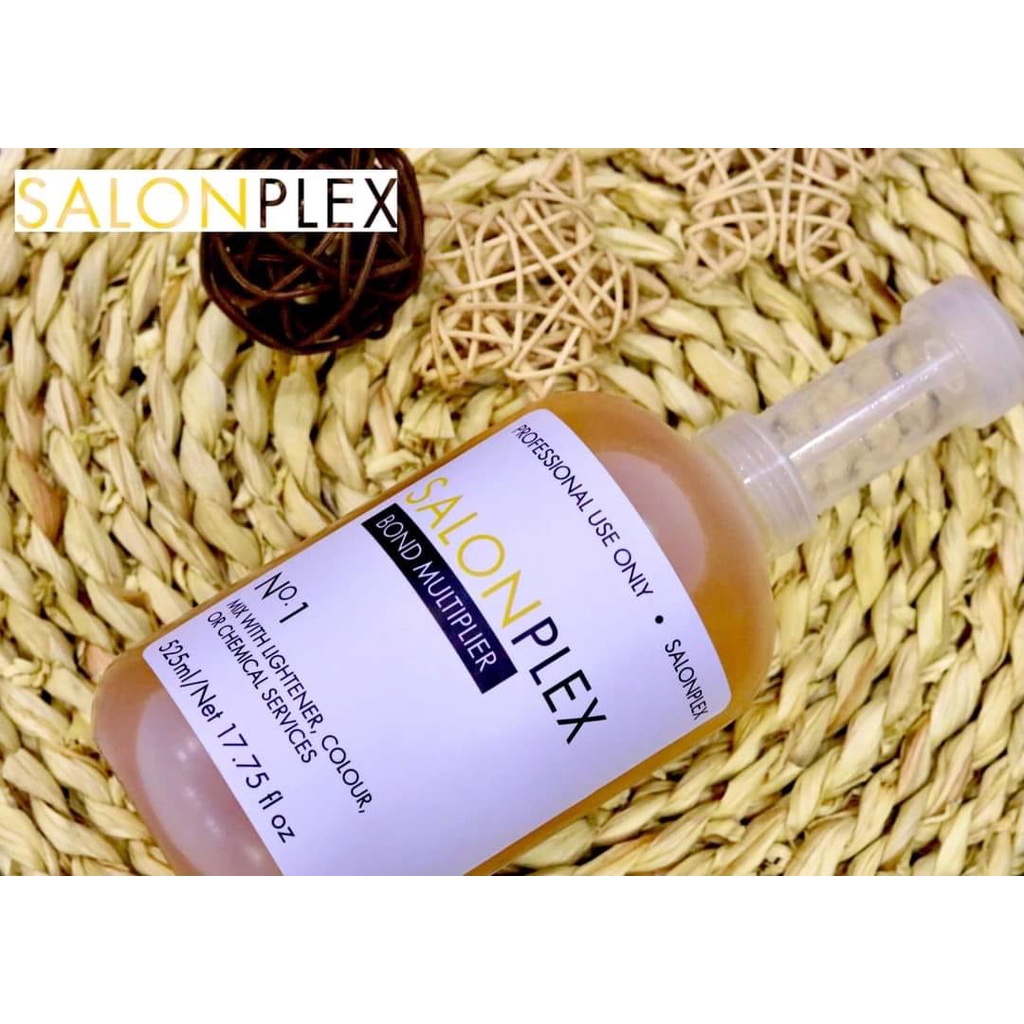 BỘ CHUYÊN PHUC HỒI HÀN GẮN LIÊN KẾT TÓC  TẨY , NÁT . SALONPLEX  525ML