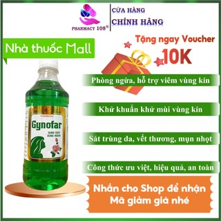 Dung dịch vệ sinh phụ nữ Gynofar và Gynos 500ml