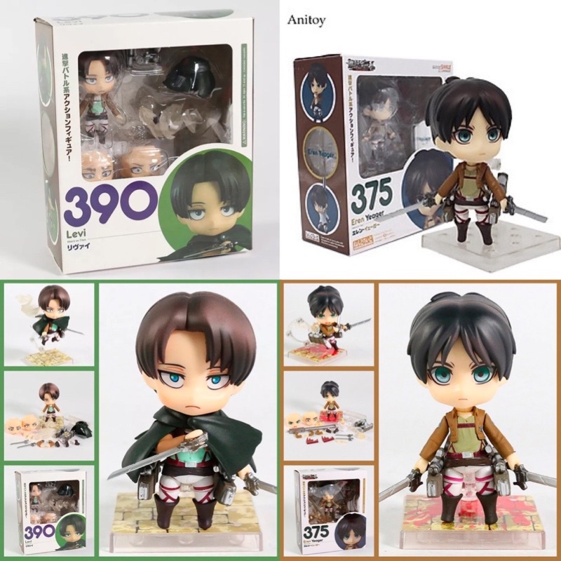 Mô hình Nendoroid Attack on titan / tượng figure anime attack on titan 375/390
