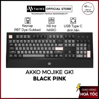 [Mã SPHACL9 giảm 7% đơn 500K] Bàn phím cơ AKKO MOJIKE GK1 Black Pink (AKKO sw v2 / LED trắng) - Bảo hành 12 tháng