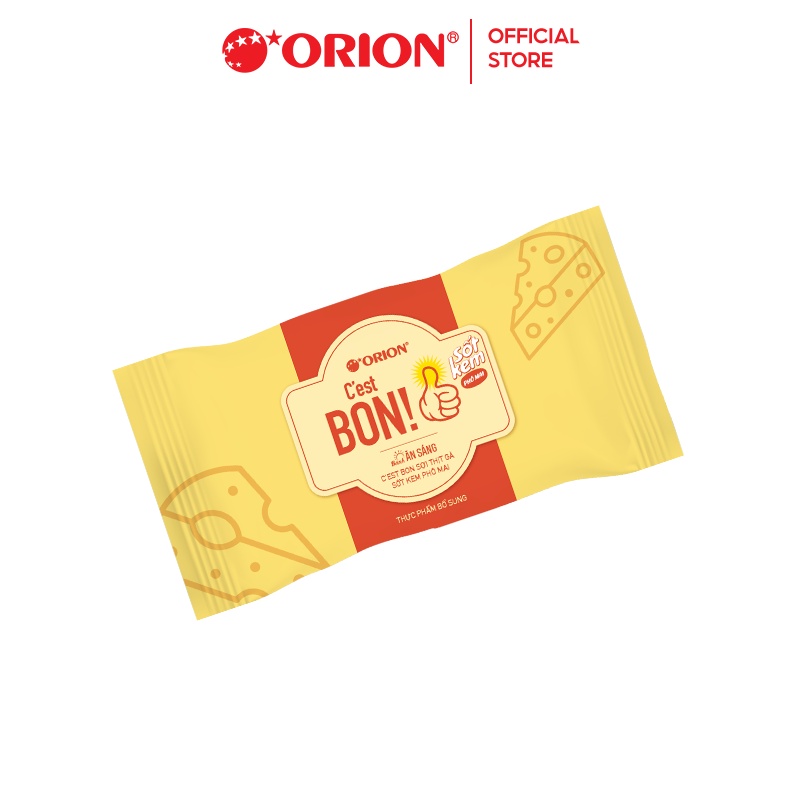 Túi 5 gói bánh ăn sáng Orion C'est Bon sợi thịt gà sốt kem phô mai (101,5G)