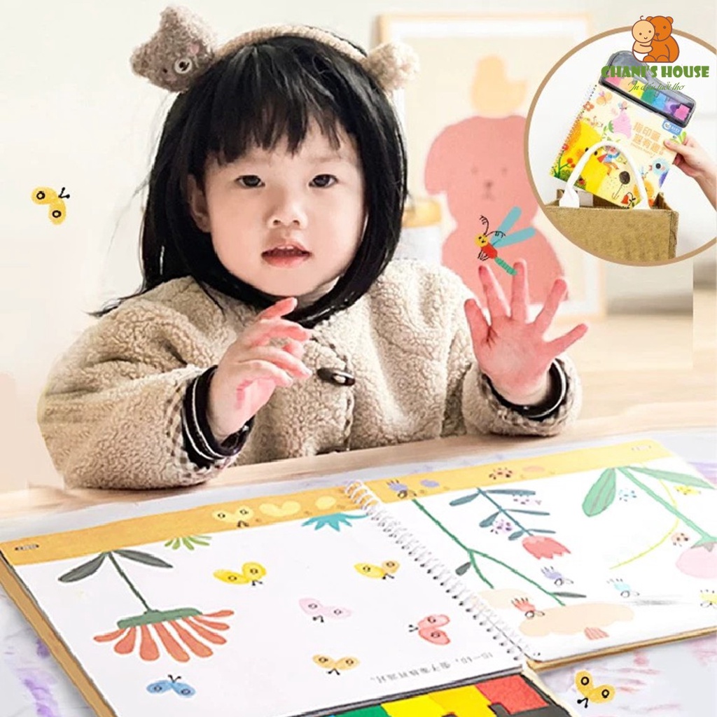 ĐỒ CHƠI TRANH TÔ MÀU BẰNG VÂN TAY JOAN MIRÓ - MÀU AN TOÀN CHO BÉ