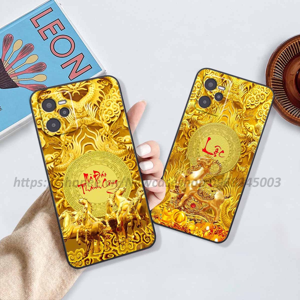 Ốp Oppo Realme C33 / C35 / C55 in hình 12 Con Giáp Tài Lộc 3D