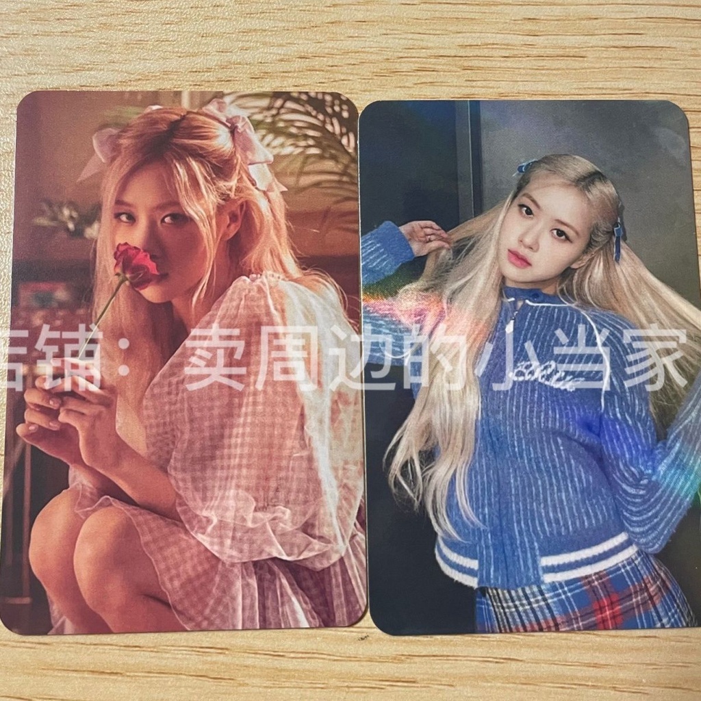Bộ Thẻ Hình blackpink rose solo Phong Cách Cùng Một Phong Cách Park Chae Young Card Olioi Hold Face Thịnh Hành Hoa Hồng